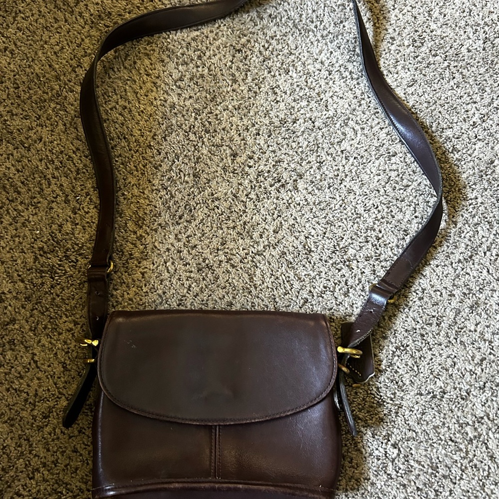Vintage Coach Equestrian Small Flap Bag